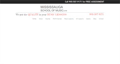 Desktop Screenshot of mississaugaschoolofmusic.ca